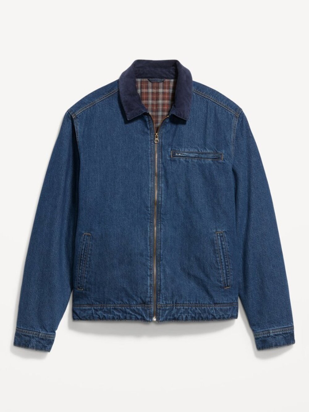 Old Navy Flannel Lined Jean Jacket - sz Medium